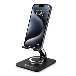 MS STAR MS ST161 360° Rotating Foldable Metal Desktop Stand for Smartphones & Tablets